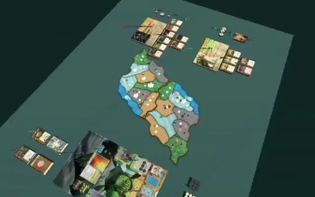 The Spirit Island tutorial’s 3D game table