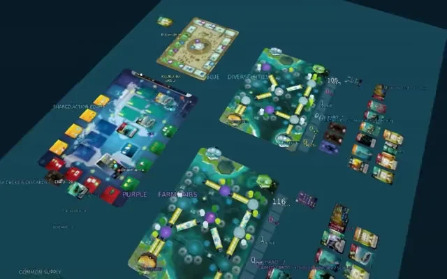 The Underwater Cities tutorial’s 3D game table